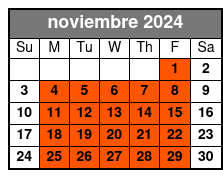 Adventure Introduction Special noviembre Schedule