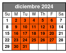 Adventure Introduction Special diciembre Schedule