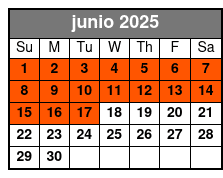 2-Day Pass junio Schedule