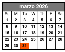 2-Day Pass marzo Schedule