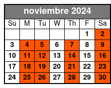 Photoshoot noviembre Schedule