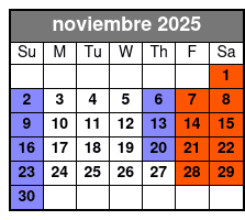 Hopscotch Tickets noviembre Schedule