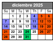 Hopscotch Tickets diciembre Schedule