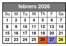 Hopscotch Tickets February Schedule