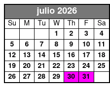 Hopscotch Tickets July Schedule