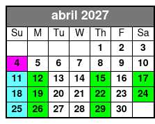 Hopscotch Tickets abril Schedule
