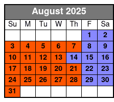 The Magic Saloon Immersive Experience and Show Ticket agosto Schedule