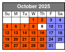 The Magic Saloon Immersive Experience and Show Ticket octubre Schedule
