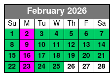 The Magic Saloon Immersive Experience and Show Ticket febrero Schedule