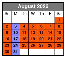 The Magic Saloon Immersive Experience and Show Ticket agosto Schedule