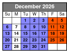 The Magic Saloon Immersive Experience and Show Ticket diciembre Schedule