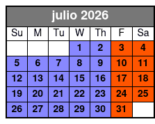 Magic Saloon - General Admission July Schedule