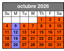 Magic Saloon - General Admission October Schedule