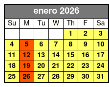 Magic Saloon - Preferred Seating enero Schedule
