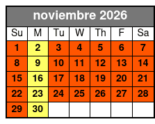 Magic Saloon - Preferred Seating November Schedule