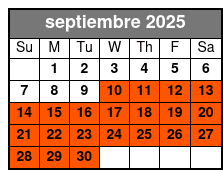  The Amazing Mirror Maze and All Escape Rooms septiembre Schedule