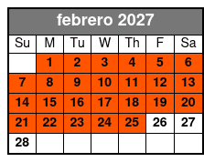  The Amazing Mirror Maze and All Escape Rooms  febrero Schedule
