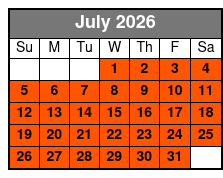 Slingshot Rentals of San Antonio julio Schedule