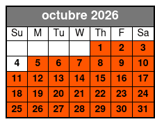 Hard Rock Cafe San Antonio Dining Experience octubre Schedule