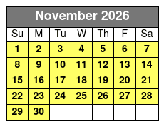 San Antonio Alamo Helicopter Tours noviembre Schedule