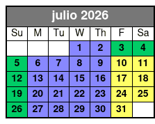 Aquatica and SeaWorld San Antonio 2 Day 2 Park Flex Ticket julio Schedule