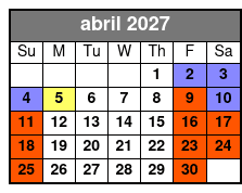 Aquatica San Antonio Single Day Ticket abril Schedule
