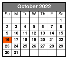 Aquatica San Antonio octubre Schedule
