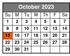 Aquatica San Antonio octubre Schedule