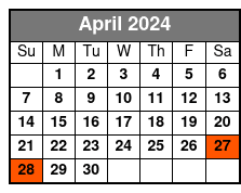 Aquatica San Antonio abril Schedule
