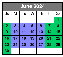Aquatica San Antonio junio Schedule