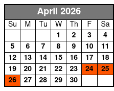 Aquatica San Antonio abril Schedule