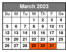 Witte Museum marzo Schedule