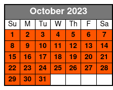 Witte Museum octubre Schedule