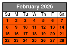 Witte Museum febrero Schedule
