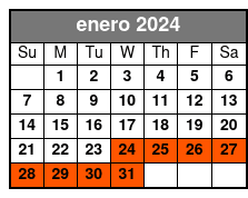 3-Choice Pass enero Schedule