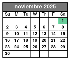 San Antonio Zoo Flexible Any-Day Entry Ticket noviembre Schedule