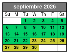 San Antonio Zoo Flexible Any-Day Entry Ticket septiembre Schedule