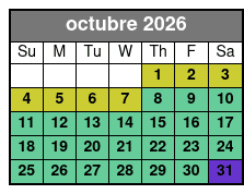 San Antonio Zoo Flexible Any-Day Entry Ticket octubre Schedule