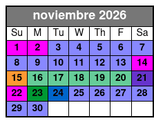San Antonio Zoo Flexible Any-Day Entry Ticket noviembre Schedule