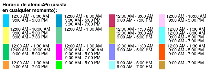San Antonio Zoo Flexible Any-Day Entry Ticket Color Key
