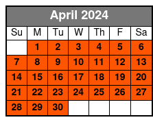San Antonio Super Pass abril Schedule