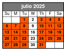 Alamo Sightseeing Segway Tour julio Schedule
