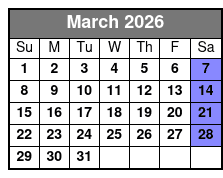Ranger Creek Brewstillery Tour marzo Schedule