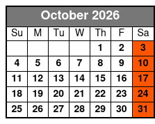 Ranger Creek Brewstillery Tour octubre Schedule