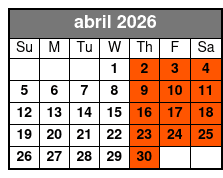 Haunted San Antonio Booze and Boos Ghost Walking Tour abril Schedule