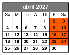 Haunted San Antonio Booze and Boos Ghost Walking Tour abril Schedule