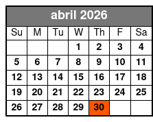 San Antonio Grand Historic Half Day Tour April Schedule
