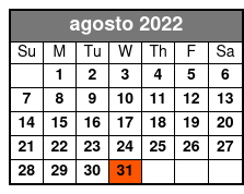 River Walk Cruise agosto Schedule
