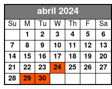San Antonio Full-Day Historic City Tour abril Schedule