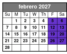 The Haunted Ghost Bus Tour in San Antonio febrero Schedule